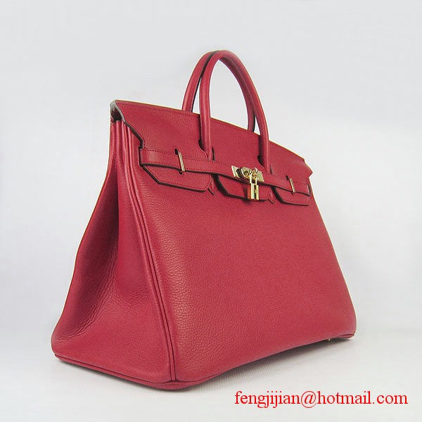 Hermes Birkin 40cm Togo Bag Red 6099